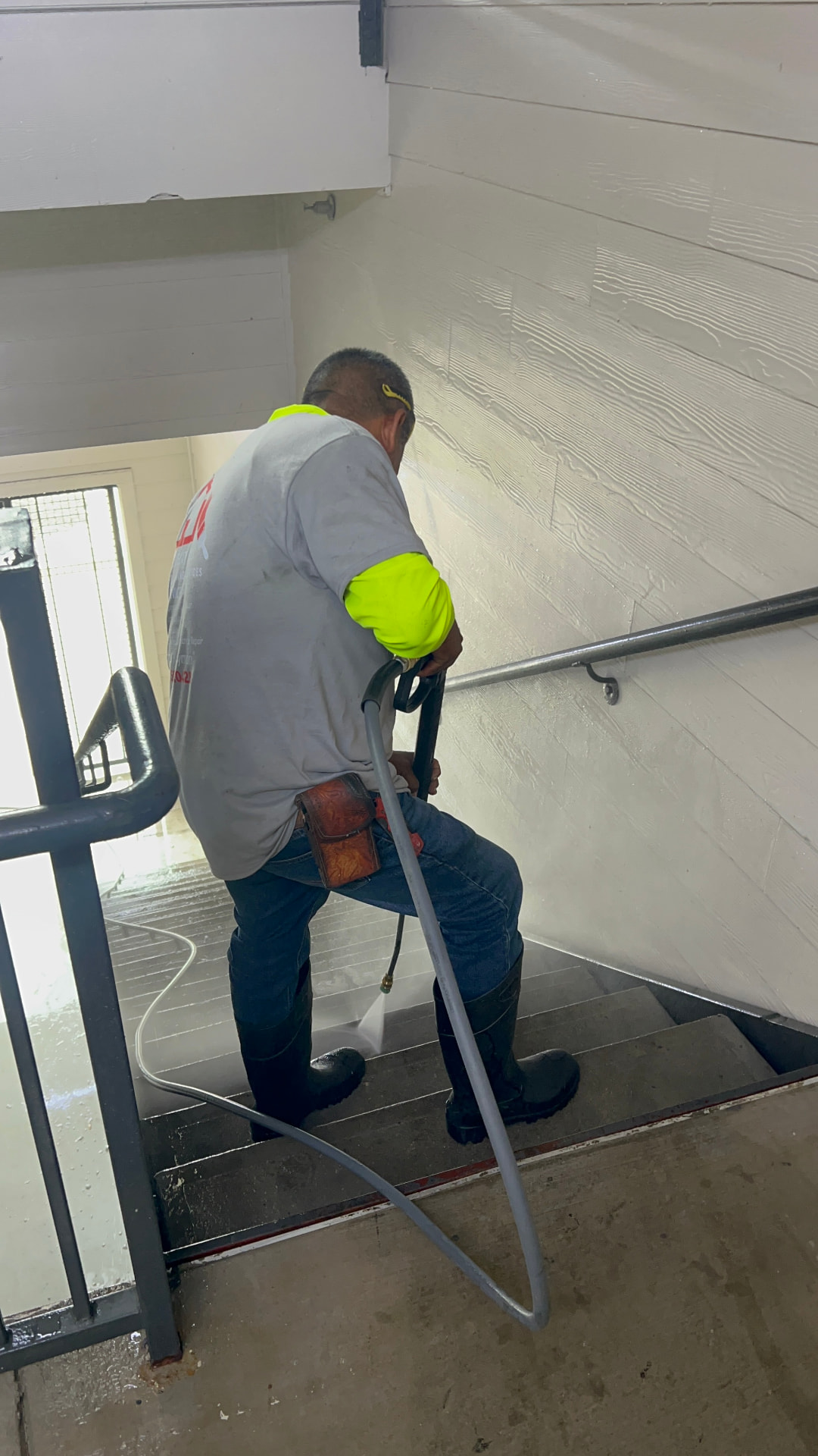 Stairwell Pressure Washing