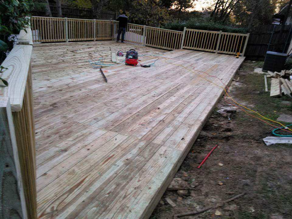 Backyard Deck — Build